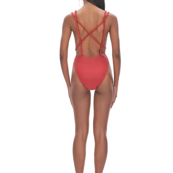 Lima red one piece swimsuit - Picture 3 of 3